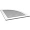 Ekena Millwork Quarter Round Top Right Surface Mount PVC Gable Vent w/ 3-1/2"W x 1"P Standard Frame, 32"W x 42"H GVPQR32X4201SF - alternate 4